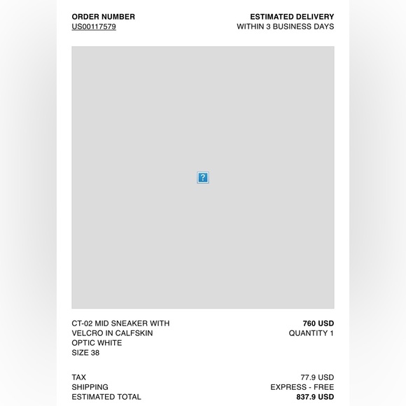 Celine ct-02 white sneaker size 38 - Picture 10 of 10